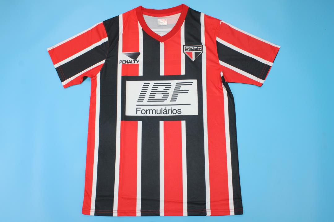 AAA Quality Sao Paulo 1991 Away Black/Red Soccer Jersey